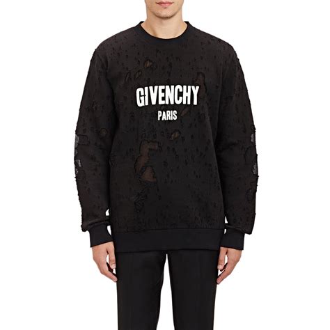 givenchy distressed sweater